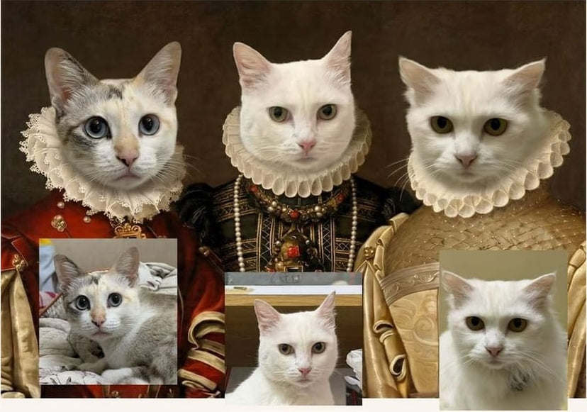 Portrét v motivu Three Queens na plátně – fotka 4